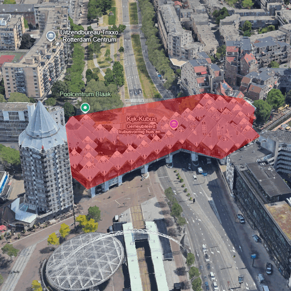 Sloopwerk bij toeristische hotspot Rotterdam