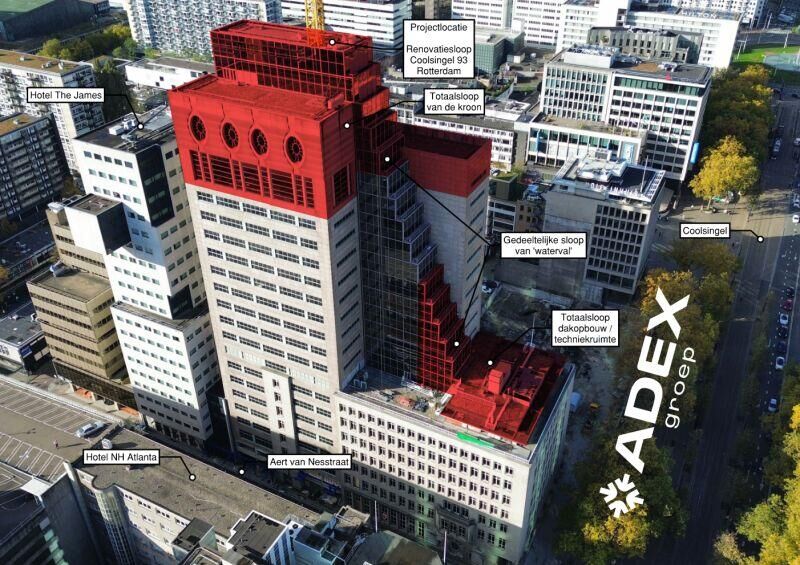 Transformatie voormalig bankgebouw Coolsingel 93, Rotterdam