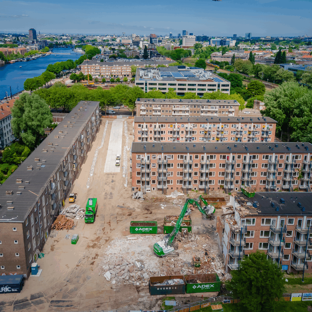 Voortzetten van werkzaamheden bij de buren